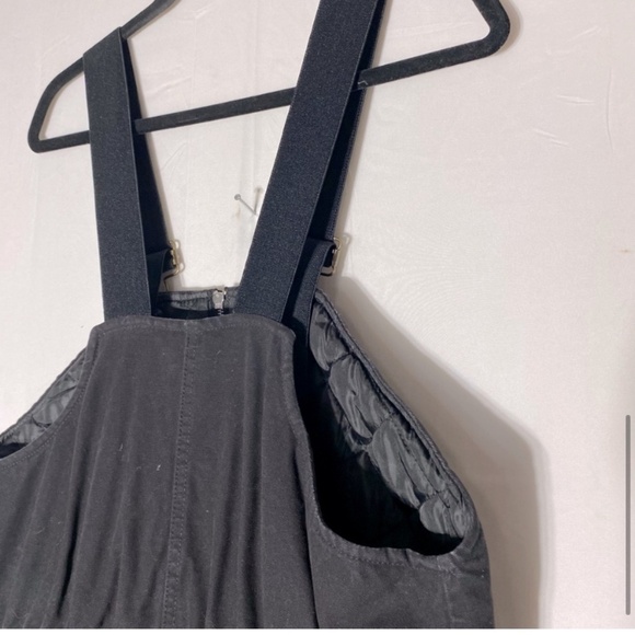 Work King Work Gear Insulated Black Canvas Winter Bib Overalls L - Picture 8 of 16